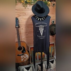 Rock & Roll Cowgirl Rodeo Days & Rock and Roll Nights Western Fringe Top